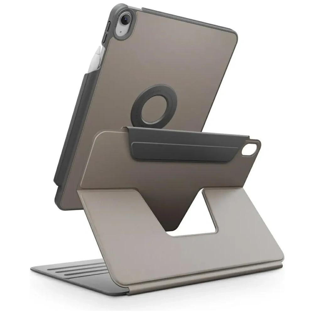 Etui UNIQ Rovus Snapmount Magnetic 360 Rotating Detachable do Apple iPad 10.9" 2022 / 11" 2025 szary