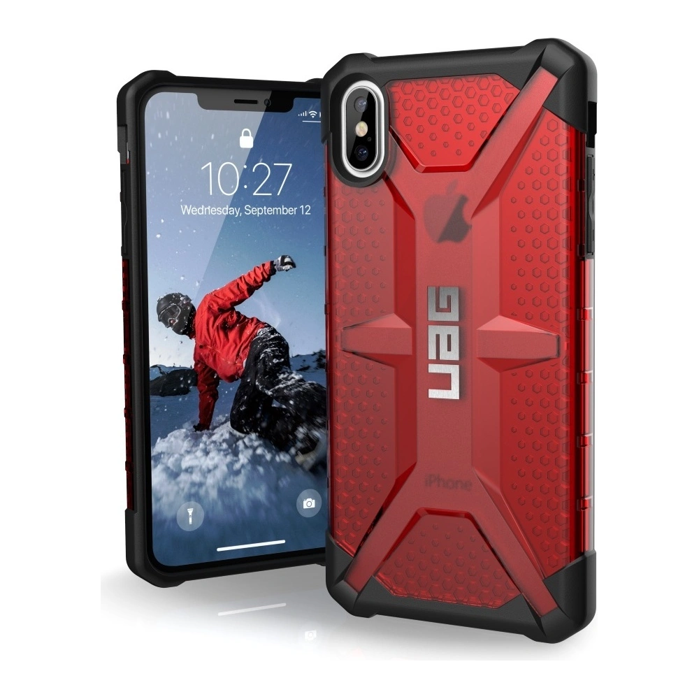 Etui UAG Urban Armor Gear Plasma Apple iPhone XS Max (czerwone przezroczyste)