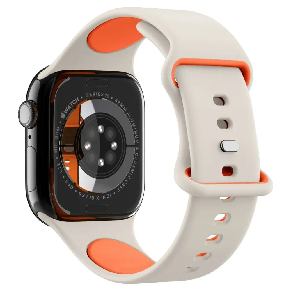 Pasek Spigen Nano Pop Apple Watch 6/7/8/9/10/SE 40/41/42mm Orange Beige