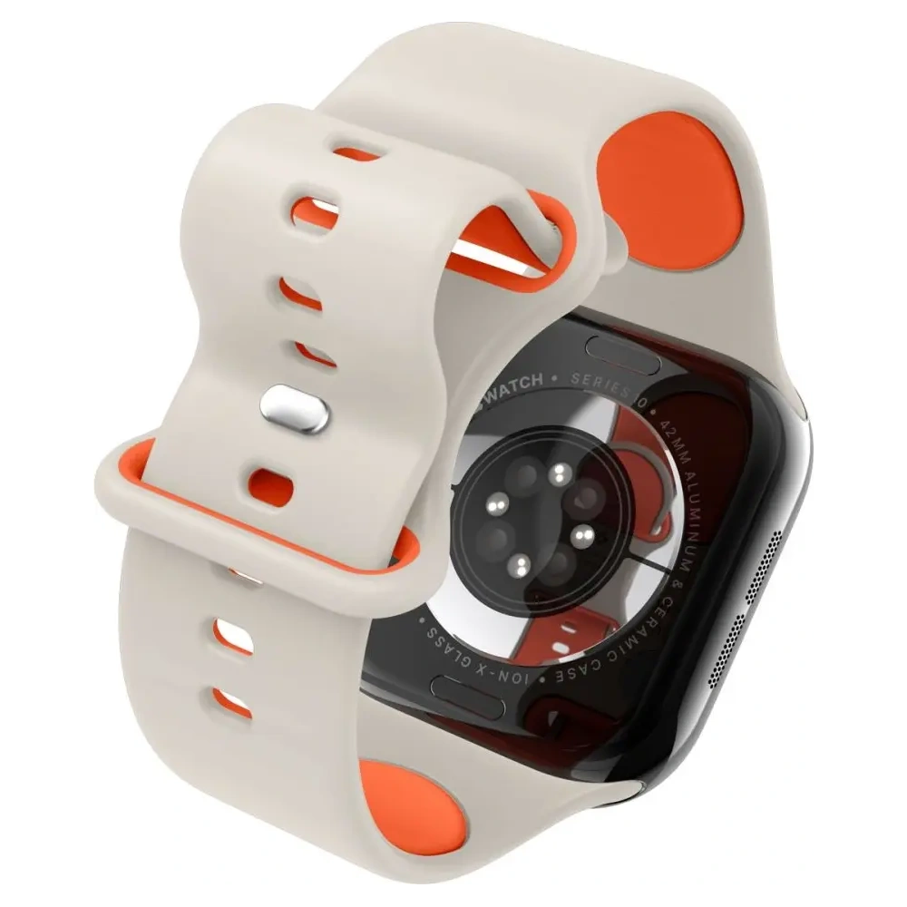 Pasek Spigen Nano Pop Apple Watch 6/7/8/9/10/SE 40/41/42mm Orange Beige