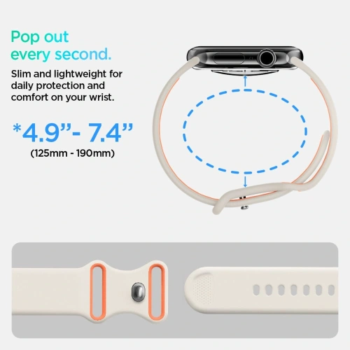 Buy Spigen Nano Pop Apple Watch 6/7/8/9/10/SE 40/41/42mm Orange Beige - SPN16801 - {ean13} - Home Screen Store Europe