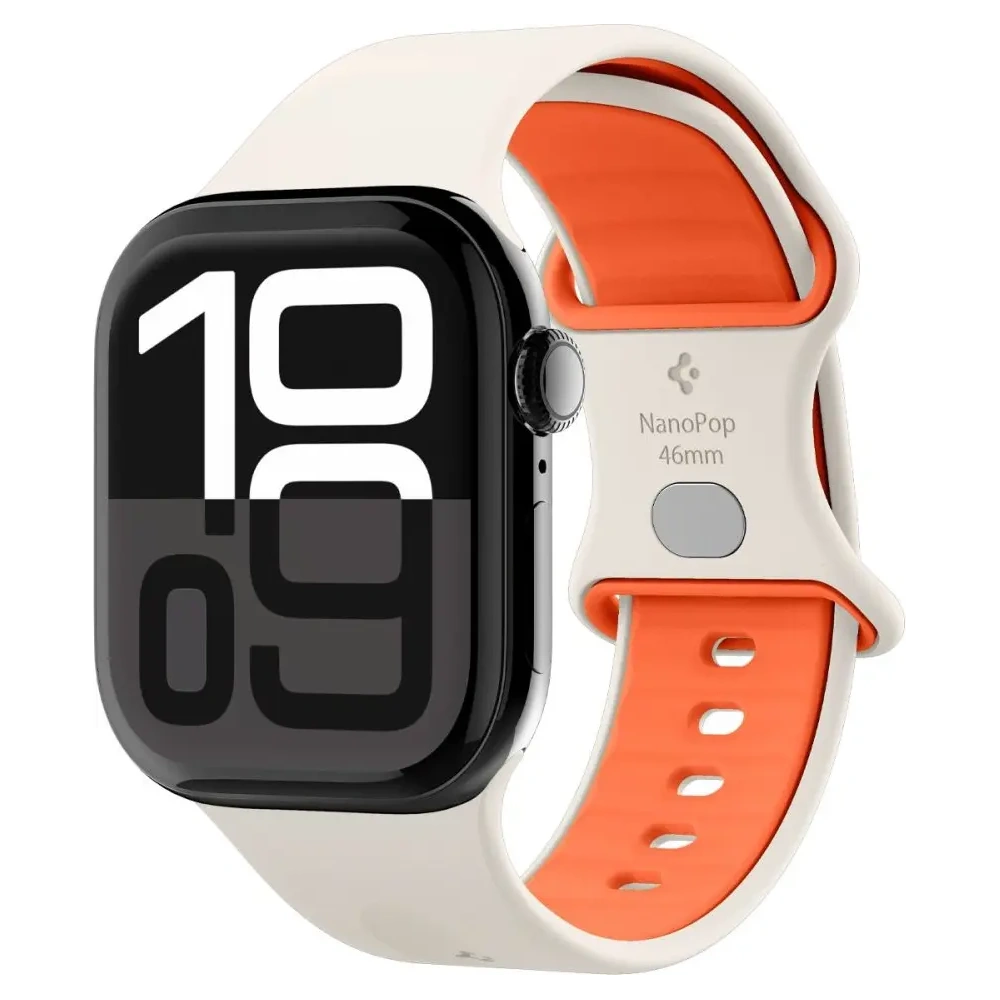 Pasek Spigen Nano Pop Apple Watch 6/7/8/9/10/SE / Ultra 1/2 44/45/46/49mm Orange Beige