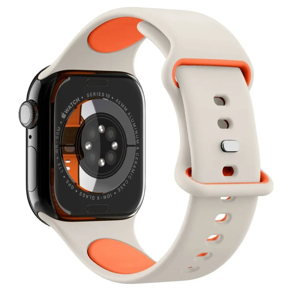 Pasek Spigen Nano Pop Apple Watch 6/7/8/9/10/SE / Ultra 1/2 44/45/46/49mm Orange Beige