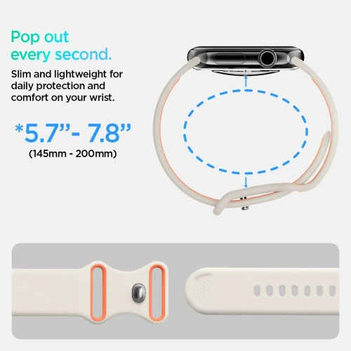 Kup Spigen Nano Pop Apple Watch 6/7/8/9/10/SE / Ultra 1/2 44/45/46/49mm Oranžová Béžová - SPN16802 - {ean13} - Sklep Home Screen