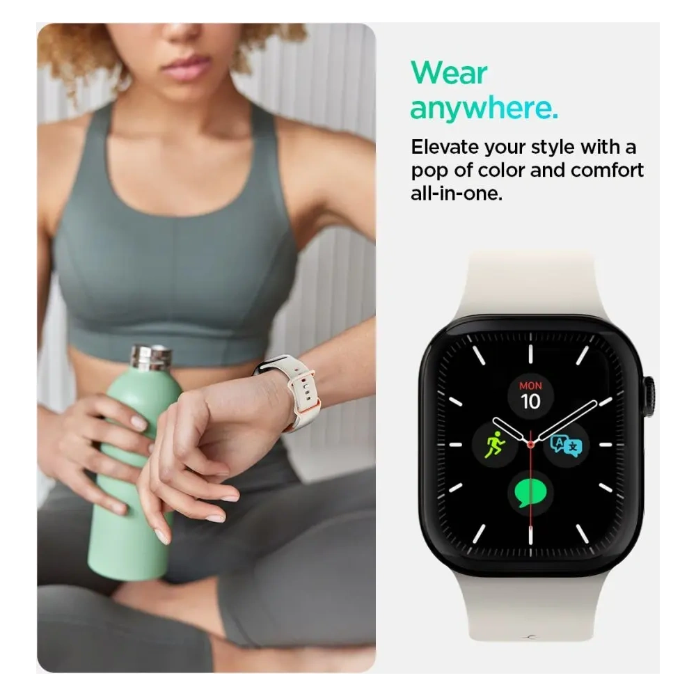 Pasek Spigen Nano Pop Apple Watch 6/7/8/9/10/SE / Ultra 1/2 44/45/46/49mm Orange Beige