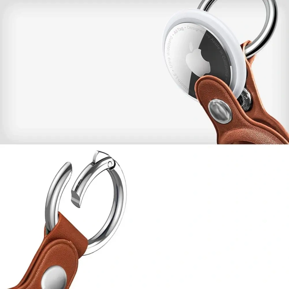 Etui Tech-Protect NaturalFit Apple AirTag 1 / 2 Brown