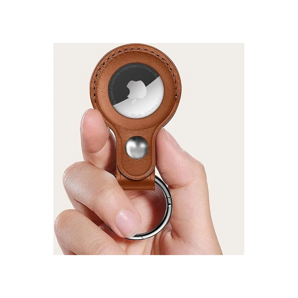 Etui Tech-Protect NaturalFit Apple AirTag 1 / 2 Brown