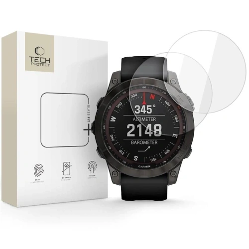 Tech-Protect Glass Fit+ Garmin Fenix 7 / 7 Pro Čirý [2 BALENÍ]