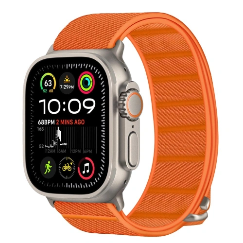 Kup Tech-Protect Nylon Slip Apple Watch 6/7/8/9/10/SE / Ultra 1 / 2 44/45/46/49mm Portocalie - THP4291 - {ean13} - Sklep Home Screen