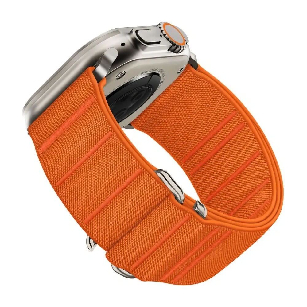 Pasek Tech-Protect Nylon Slip Apple Watch 6/7/8/9/10/SE / Ultra 1 / 2 44/45/46/49mm Orange