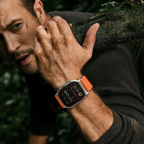 Kup Tech-Protect Nylon Slip Apple Watch 6/7/8/9/10/SE / Ultra 1 / 2 44/45/46/49mm Portocalie - THP4291 - {ean13} - Sklep Home Screen