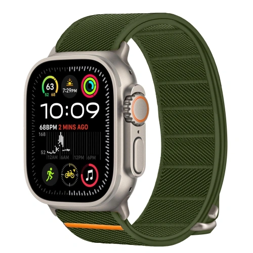 Kup Tech-Protect Nylon Slip Apple Watch 6/7/8/9/10/SE / Ultra 1/2 44/45/46/49mm Khaki - THP4292 - {ean13} - Sklep Home Screen