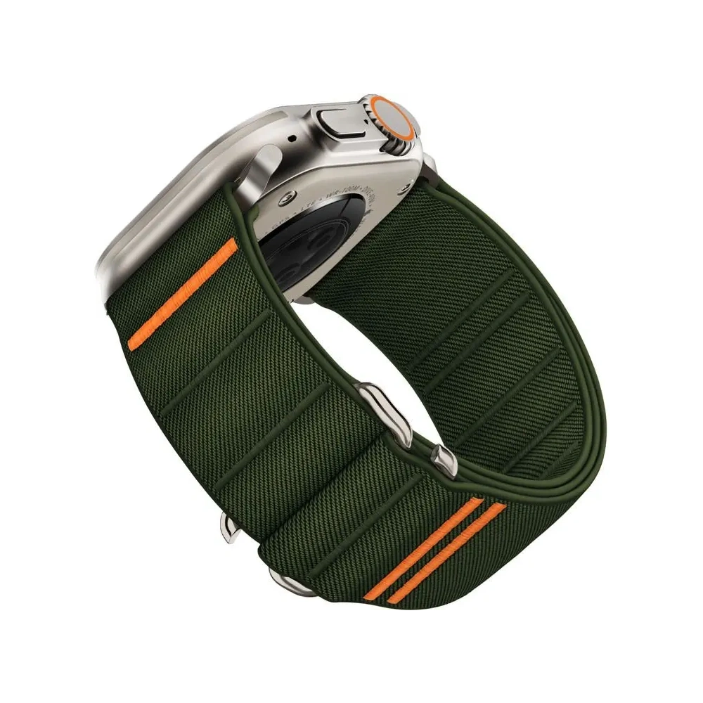 Pasek Tech-Protect Nylon Slip Apple Watch 6/7/8/9/10/SE / Ultra 1/2 44/45/46/49mm Khaki