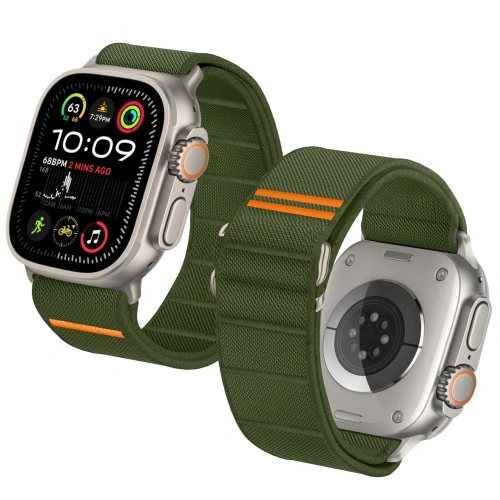 Kup Tech-Protect Nylon Slip Apple Watch 6/7/8/9/10/SE / Ultra 1/2 44/45/46/49mm Khaki - THP4292 - {ean13} - Sklep Home Screen