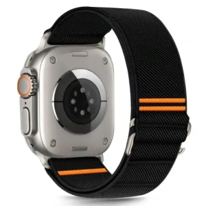 Kup Tech-Protect Nylon Slip Apple Watch 6/7/8/9/10/SE / Ultra 1/2 44/45/46/49mm Negru - THP4293 - {ean13} - Sklep Home Screen