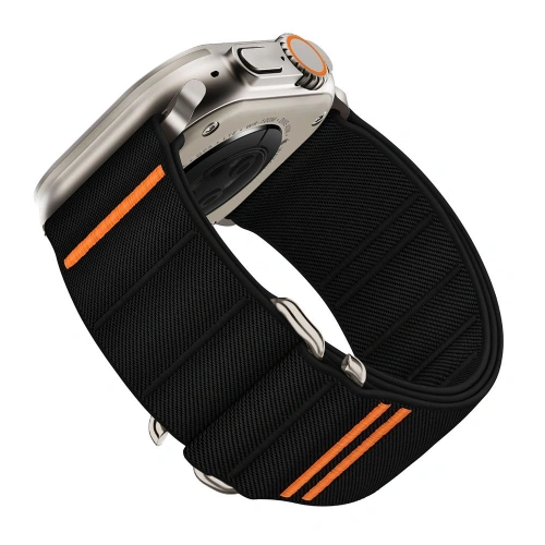 Kup Tech-Protect Nylon Slip Apple Watch 6/7/8/9/10/SE / Ultra 1/2 44/45/46/49mm Negru - THP4293 - {ean13} - Sklep Home Screen