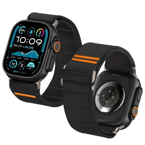 Kup Tech-Protect Nylon Slip Apple Watch 6/7/8/9/10/SE / Ultra 1/2 44/45/46/49mm Negru - THP4293 - {ean13} - Sklep Home Screen