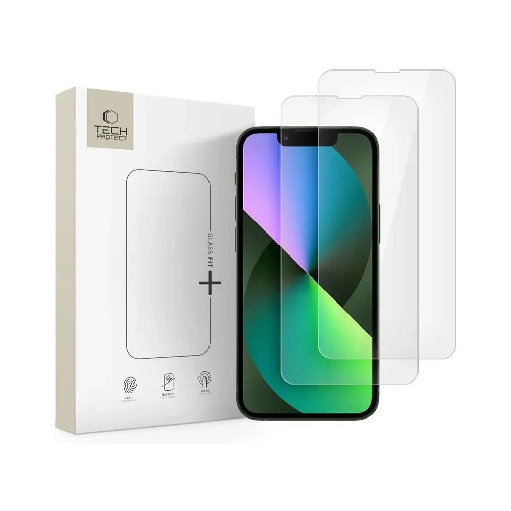 Szkło hartowane Tech-Protect Glass Fit+ Apple iPhone 13 Mini Clear [2 PACK]