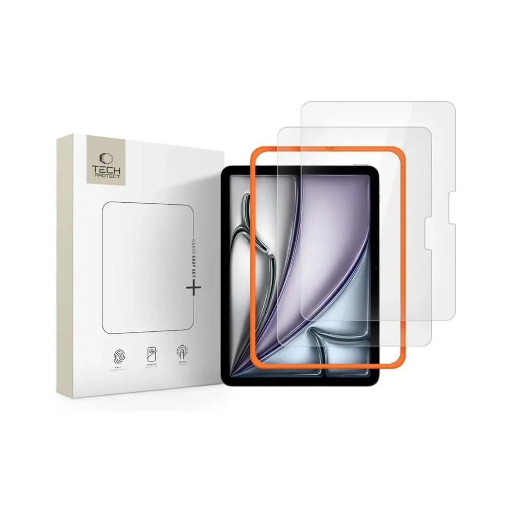 Szkło hartowane Tech-Protect Easy Set+ Apple iPad Air 11" 2024 / 11" 2025 Clear [2 PACK]