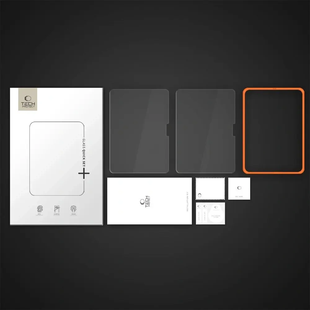 Szkło hartowane Tech-Protect Easy Set+ Apple iPad Air 11" 2024 / 11" 2025 Clear [2 PACK]