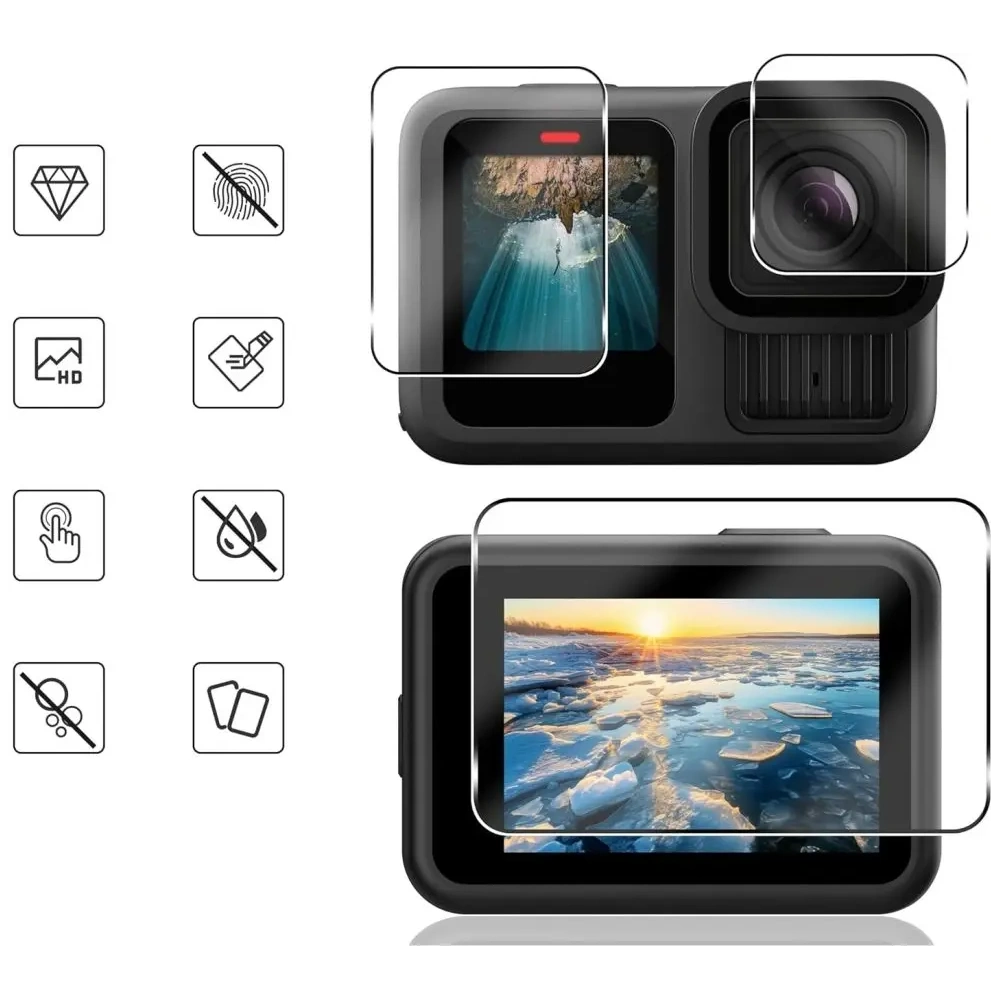 Szkło hartowane Tech-Protect Glass Fit+ GoPro Hero 13 Clear [2 PACK]