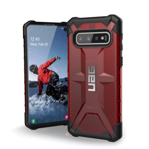 Kup Etui UAG Urban Armor Gear Plasma Samsung Galaxy S10 (piros áttetsző) - UAG250REDCL - {ean13} - Sklep Home Screen