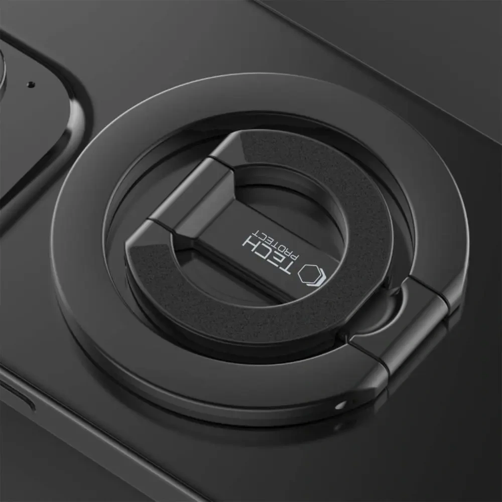 Uchwyt magnetyczny na palec Tech-Protect MMR400 Magnetic MagSafe Phone Ring Black