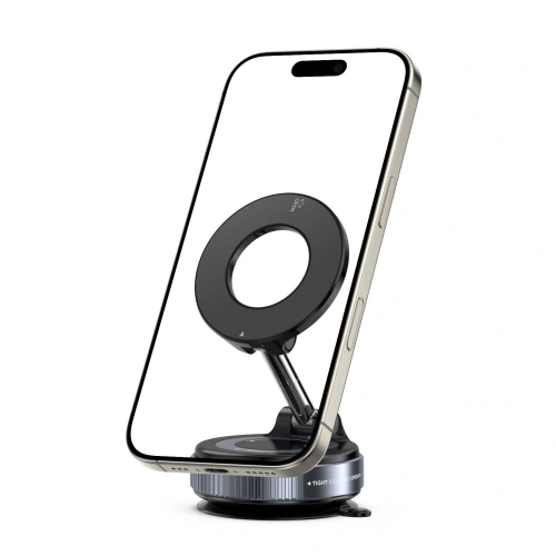 Uchwyt samochodowy na kokpit / do kratki Tech-Protect N60 Magnetic MagSafe Windshield & Dashboard Car Mount Black