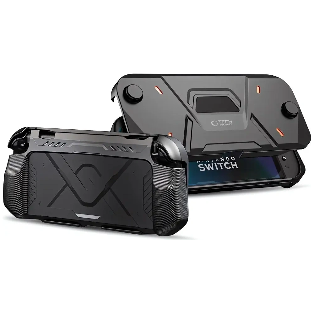 Etui Tech-Protect Carbonox Nintendo Switch 2 Black
