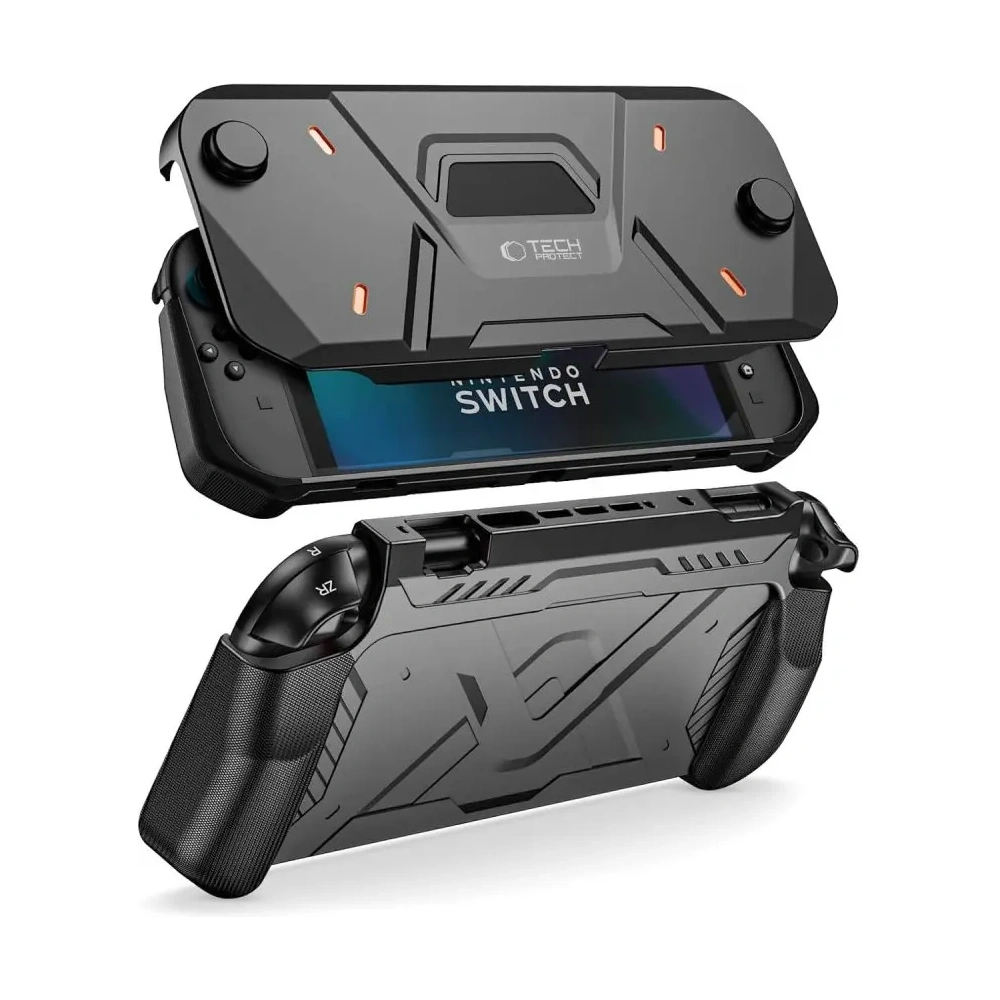 Etui Tech-Protect Carbonox Nintendo Switch 2 Black