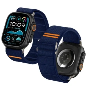 Tech-Protect Nylon Slip Apple Watch 6/7/8/9/10/SE/Ultra 1/2 44/45/46/49mm Navy