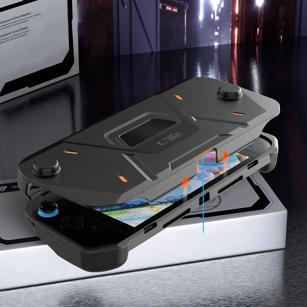 Etui Tech-Protect Carbonox Nintendo Switch 2 Black