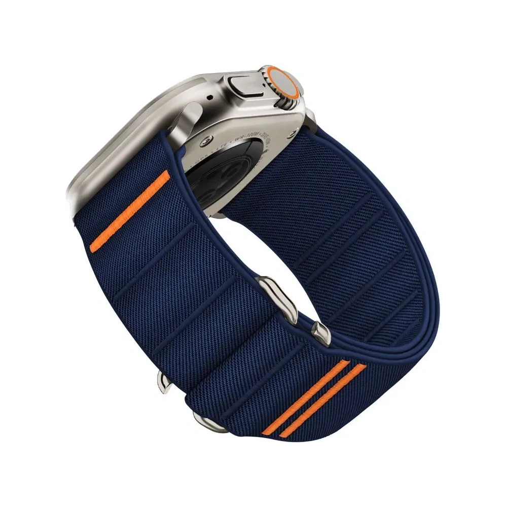 Pasek Tech-Protect Nylon Slip Apple Watch 6/7/8/9/10/SE/Ultra 1/2 44/45/46/49mm Navy