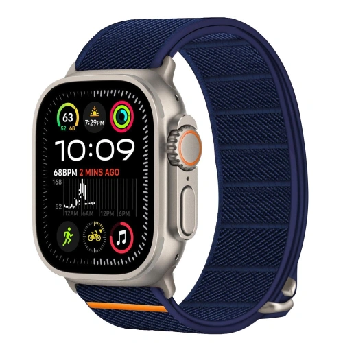 Tech-Protect Nylon Slip Apple Watch 6/7/8/9/10/SE/Ultra 1/2 44/45/46/49mm Navy