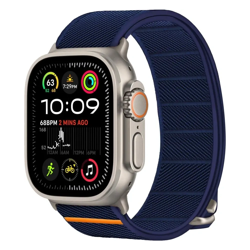 Pasek Tech-Protect Nylon Slip Apple Watch 6/7/8/9/10/SE/Ultra 1/2 44/45/46/49mm Navy