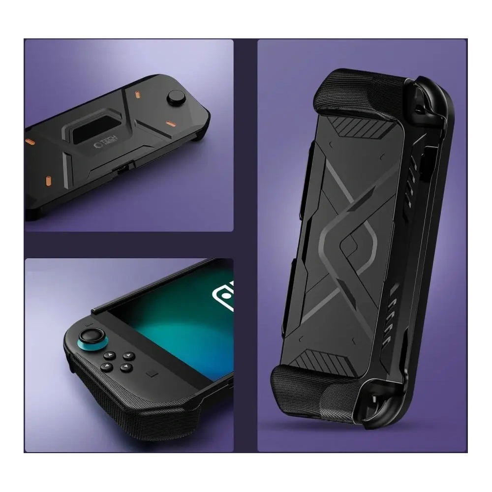 Etui Tech-Protect Carbonox Nintendo Switch 2 Black