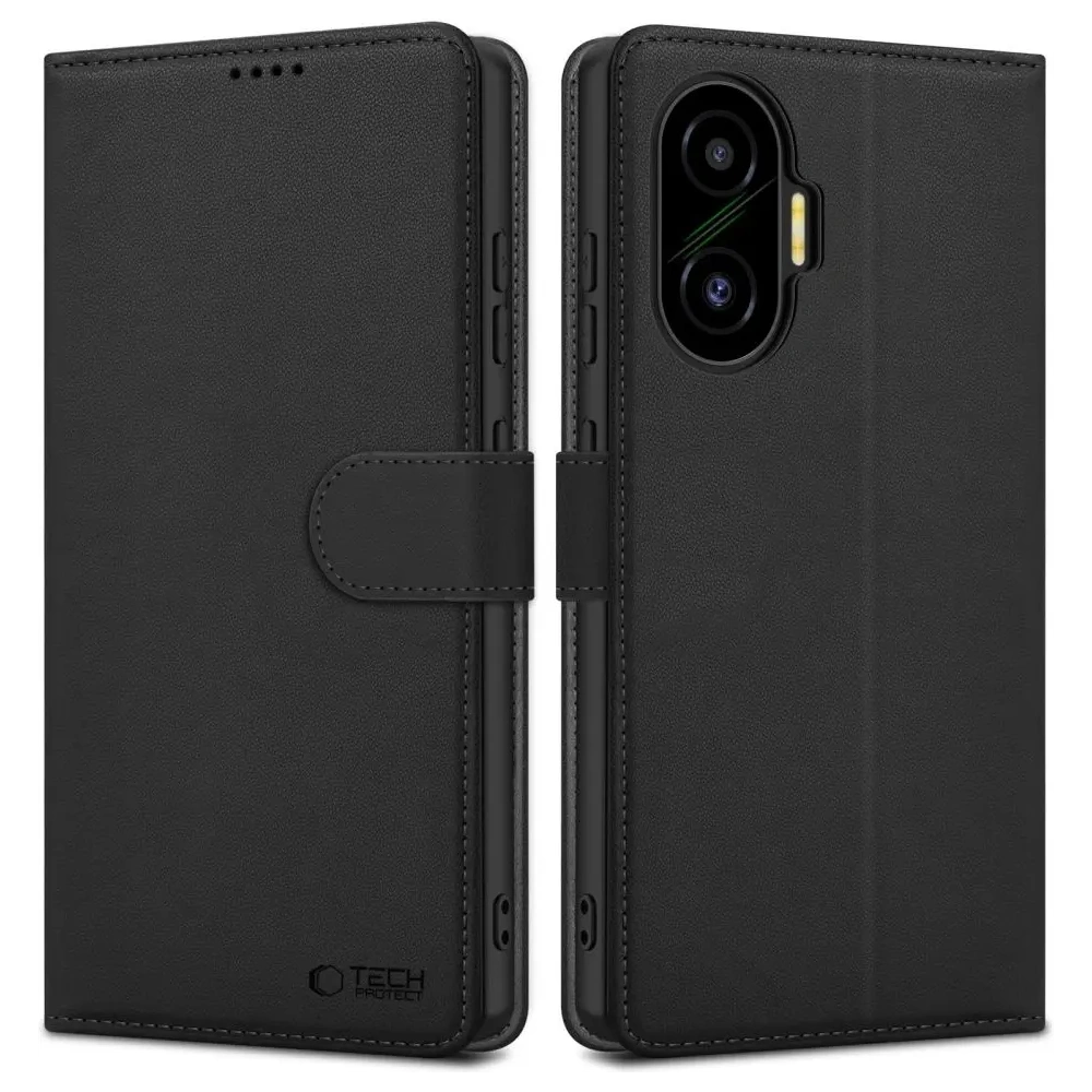 Etui z klapką Tech-Protect Wallet Xiaomi Poco F7 5G Black