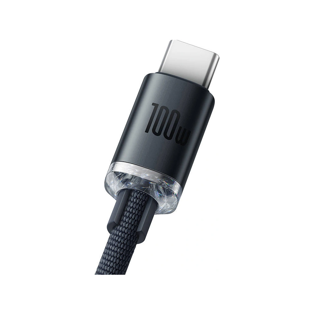 [CR] Kabel USB-A / USB-C Baseus Crystal, 100W, 2m (czarny)