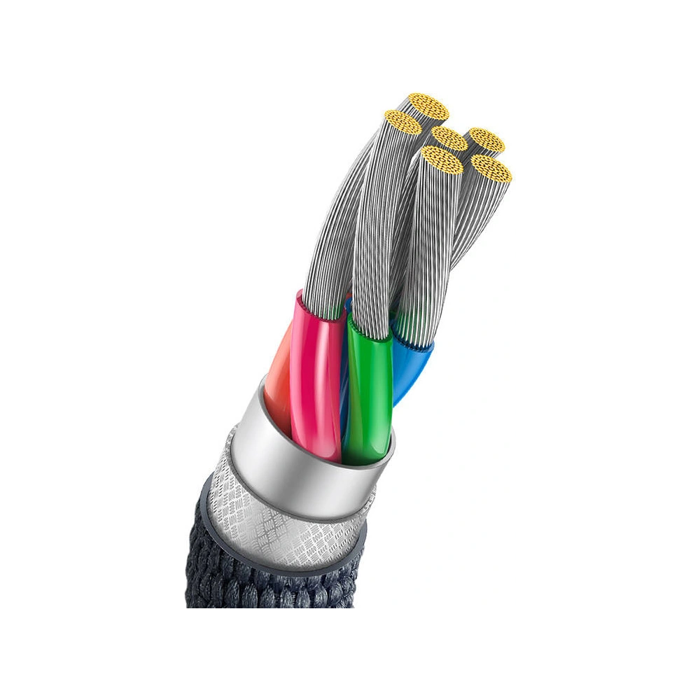 [CR] Kabel USB-A / USB-C Baseus Crystal, 100W, 2m (czarny)