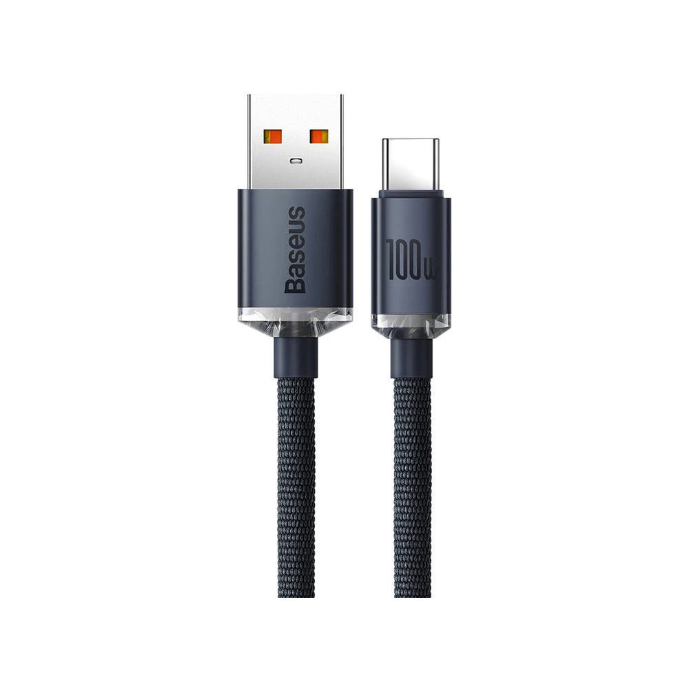 [CR] Kabel USB-A / USB-C Baseus Crystal, 100W, 2m (czarny)