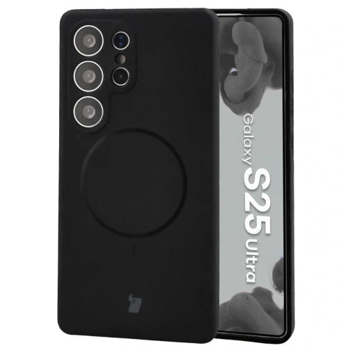 Bizon Soft Case Magnetic Samsung Galaxy S25 Ultra schwarz