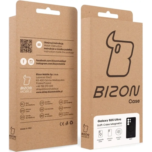 Bizon Soft Case Magnetic Samsung Galaxy S25 Ultra schwarz