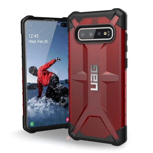 Kup Etui UAG Urban Armor Gear Plasma Samsung Galaxy S10+ Plus (piros átlátszó) - UAG254REDCL - {ean13} - Sklep Home Screen