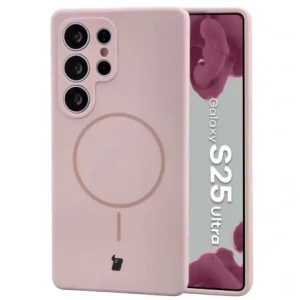 Bizon Soft Case Magnetic Samsung Galaxy S25 Ultra light pink