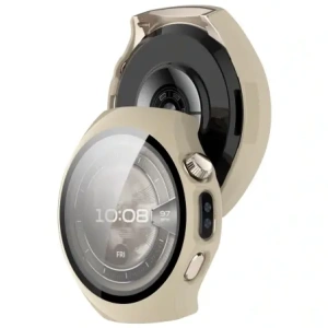 Bizon Case+Glas Uhr Huawei Watch 5 42mm beige