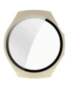 Etui ze szkłem do zegarka Bizon Case+Glass Watch do Huawei Watch 5 42mm beżowe