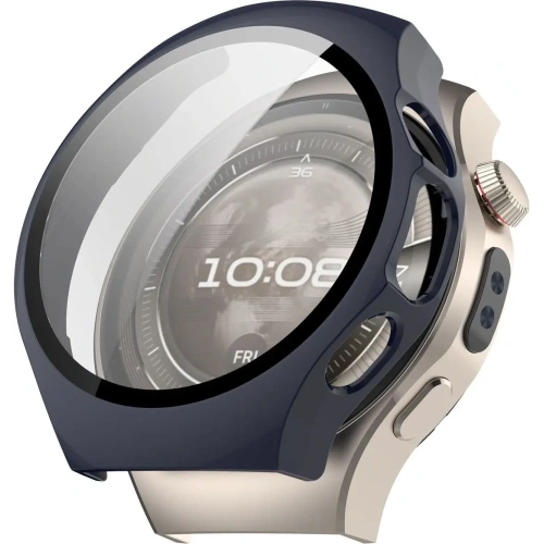 Bizon Case+Glas Uhr Huawei Watch 5 46mm blau