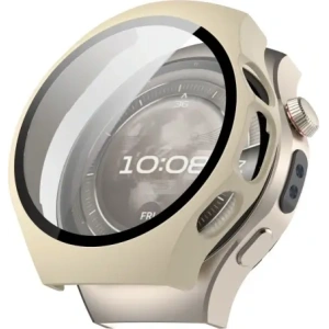 Bizon Case+Glass Watch Huawei Watch 5 46mm beige