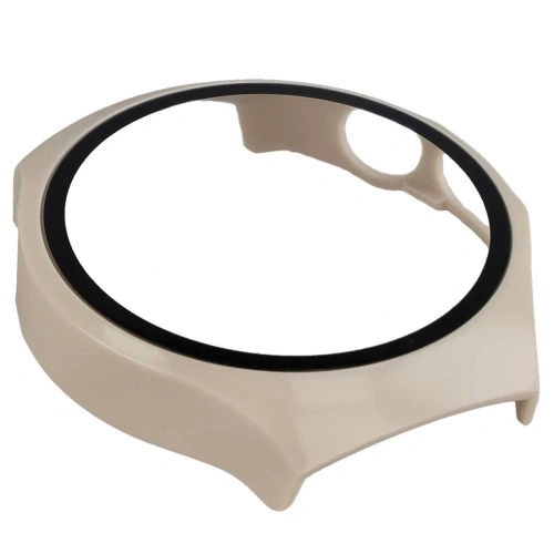 Bizon Case+Skleněný kryt pro Huawei Watch 5 46mm béžový