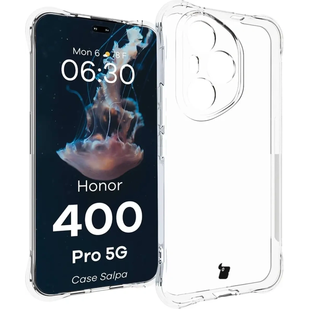 Elastyczne etui Bizon Case Salpa do Honor 400 Pro przezroczyste